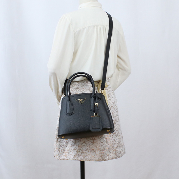 Prada Tote Handbag Triangle Shoulder Bag Nero Black - Picture 6 of 6